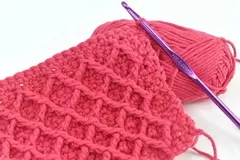 How to Crochet the Diamond Stitch