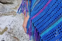 Seaside Crochet Poncho