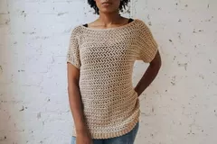 Enjoy the Summer in a Crocheted Tee