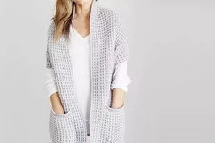 Wear a Waffled Crochet Cardigan