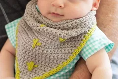 Keep Little Ones Dry in a Crocheted Bib