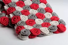 Rose Field Baby Blanket Crochet Pattern