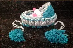 Cradle purse crochet pattern