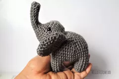 Elephant free crochet pattern