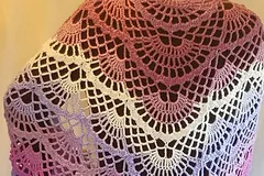 Butterfly shawl crochet pattern