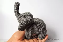 Crochet amigurumi elephant free pattern