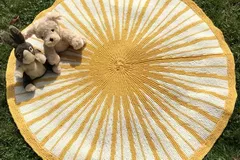 Sunburst baby blanket pattern