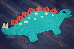 Spiky, The Stegosaurus Crochet Rug Pattern For Beginners By Irarott Patterns