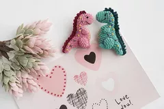 Crochet Dinosaur Brooch Pattern By Crochet Pattern By Lily