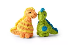 Stellan And Stanley Free Crochet Dinosaur Pattern By Yarnspirations