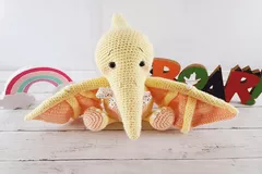 Pterodactyl Dinosaur Amigurumi Pattern By Sweet Oddity Art