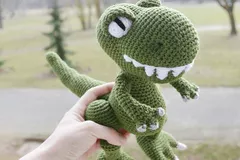 Crochet T-Rex Dinosaur Pattern By Amigurumi Joys