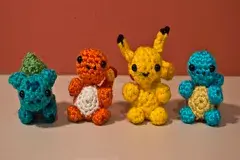 Mini Pokemon Crochet Patterns By Two Hearts Crochet