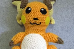 Raichu Crochet Pattern By Nerdy Knitter Designs