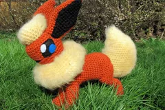 Flareon Crochet Pattern By Nerdy Knitter Designs