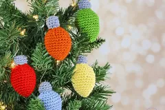 Christmas Crochet Lights Ornament Pattern By Sewrella