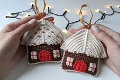 Crochet Gingerbread House Amigurumi Pattern By Knitted Story Bears