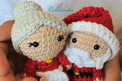 Santa and mrs. Claus amigurumi pattern by crochelandia