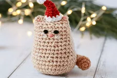 Itty Bitty Kitty Christmas Cat Crochet Pattern By Thoresby Cottage