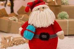 Huggable Santa Pillow Christmas Amigurumi Pattern By Red Heart