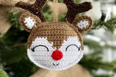 Rudolph Ornament Free Crochet Pattern By Spin A Yarn Crochet