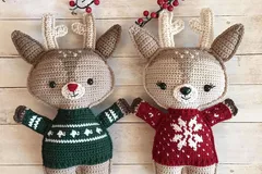 Holiday Deer Free Crochet Pattern By Spin A Yarn Crochet