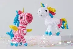 Free Crochet Pattern for Sparkle and Shimmer Unicorns