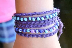 Beaded Wrap Crochet Bracelet Pattern