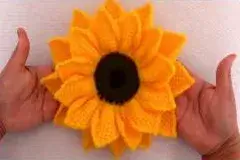 Free crochet sunflower pattern