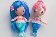 Coral the Baby Mermaid Amigurumi Doll