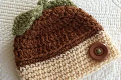 Crochet Acorn Baby Hat