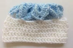 Blue Flower Baby Beanie