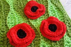 Crochet Poppy Pin Free Pattern