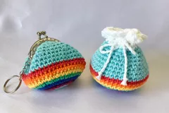 Rainbow Purse and Pouch Free Crochet Pattern