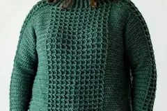 Waffle Crochet Sweater Free Pattern