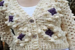 Bobble Stitch Crochet Cardigan Bobble Diamonds