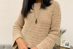 Crisscross Crochet Sweater Free Crochet Pattern