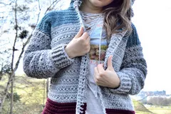 Crochet Cross Stitch Hoodie video tutorial