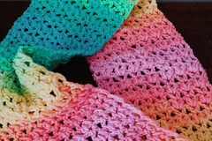 Easy V-stitch Scarf Free Crochet Pattern