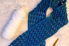 Winter Trellis Scarf Free Crochet Pattern