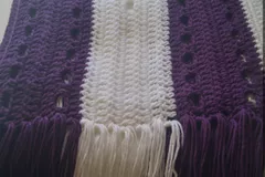 Plum Perfect Crochet Throw