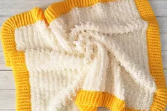 Loops and Ridges Baby Blanket Free Pattern