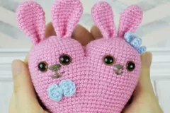 Bunny Heart Amigurumi