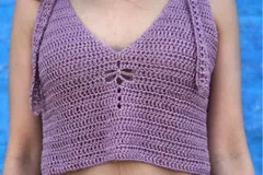 Dragon Fly Crochet Halter Top Free Pattern