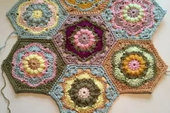 Merry-Go-Round Hexagon Free Crochet Pattern