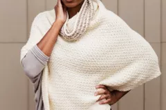 Hot Cocoa Poncho Free Crochet Pattern