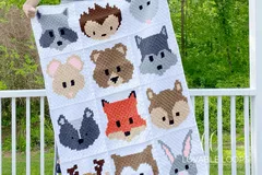 Woodland Animals Baby Blanket