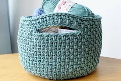 Free Crochet Spike Basket Pattern