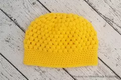 Puff Stitch Beanie Crochet Pattern