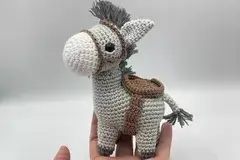 Crochet Pattern Susis Mini-Friends Donkey Iiahh